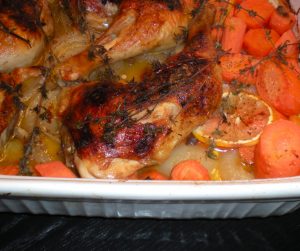 Healthy Dinner Recipe Lemon Thyme Roasted Chicken