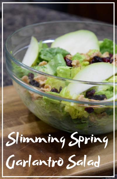 slimming spring garlantro salad
