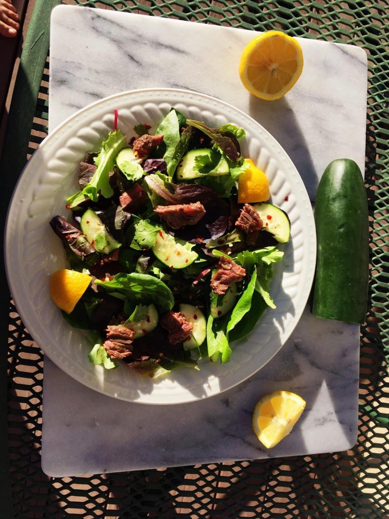 Thai Cucumber Steak Salad