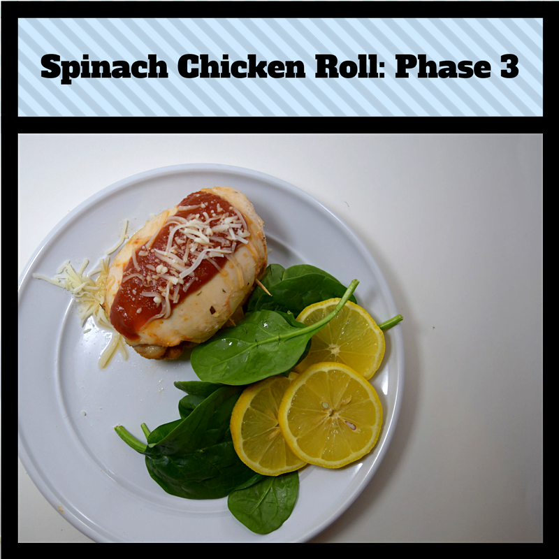HCG Spinach Chicken Roll: Phase 3