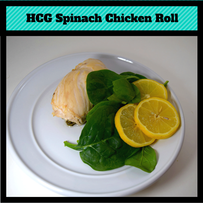 HCG Spinach Chicken Rolls