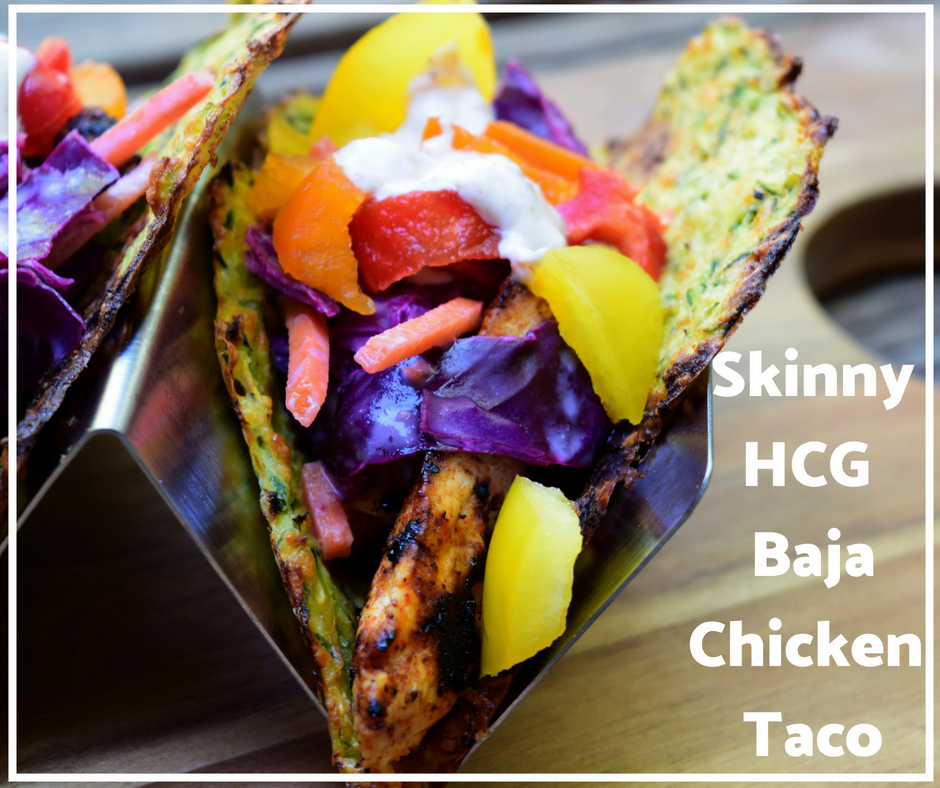 Skinny Baja Chicken Zucchini Tacos