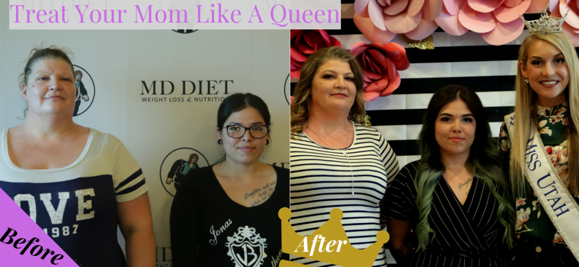 Before and after of two women