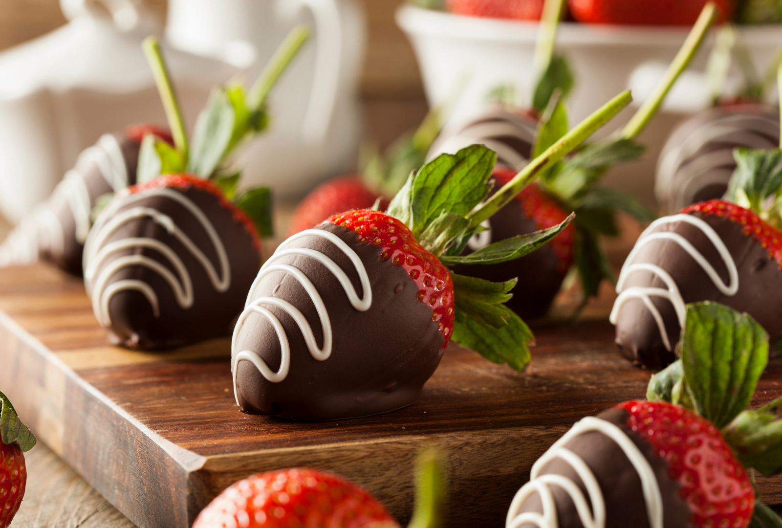 chocolate coated strawberries