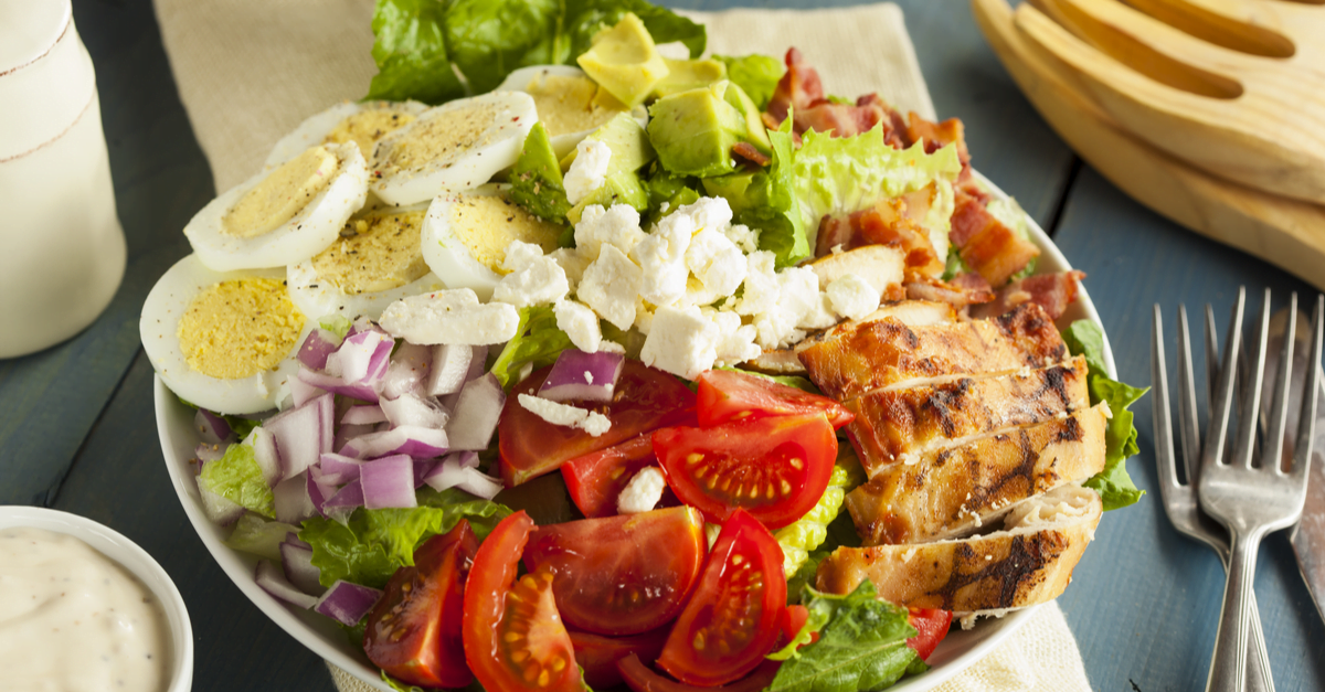 KetoFriendly Cobb Salad w/ Ranch Dressing MD Diet