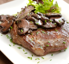 MD Diet Approved Truffle Steak w/ Mushrooms