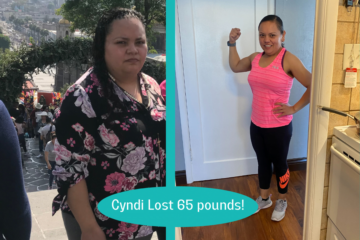 Cyndi before and after